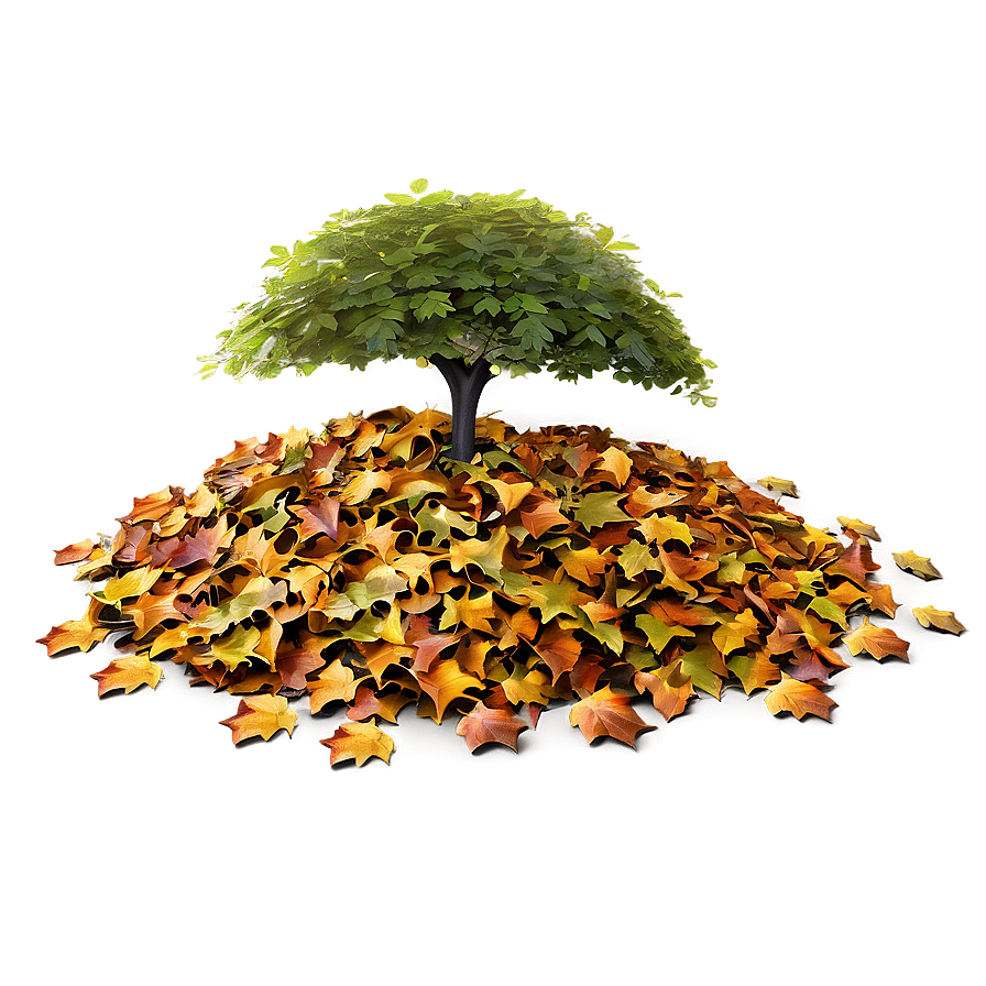 Pile Of Leaves Under Tree Png 43