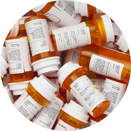 Pileof Prescription Bottles