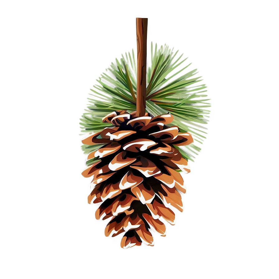 Pine Cone Art Png Agf17