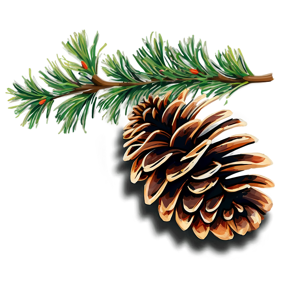 Pine Cone Border Png 06202024