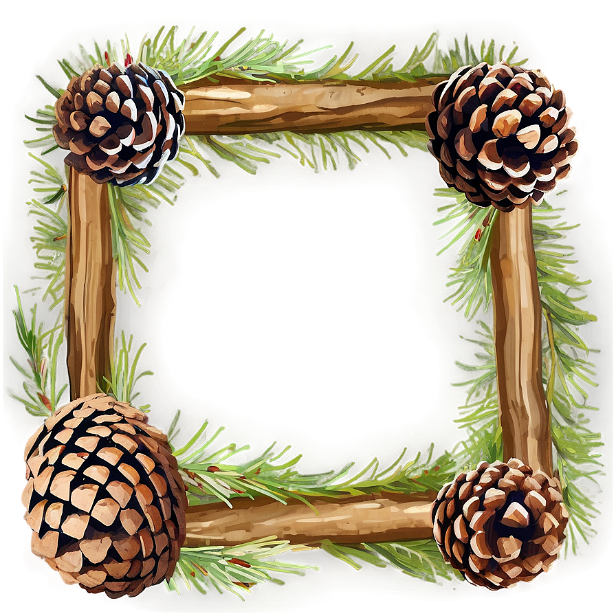 Pine Cone Frame Png Jos