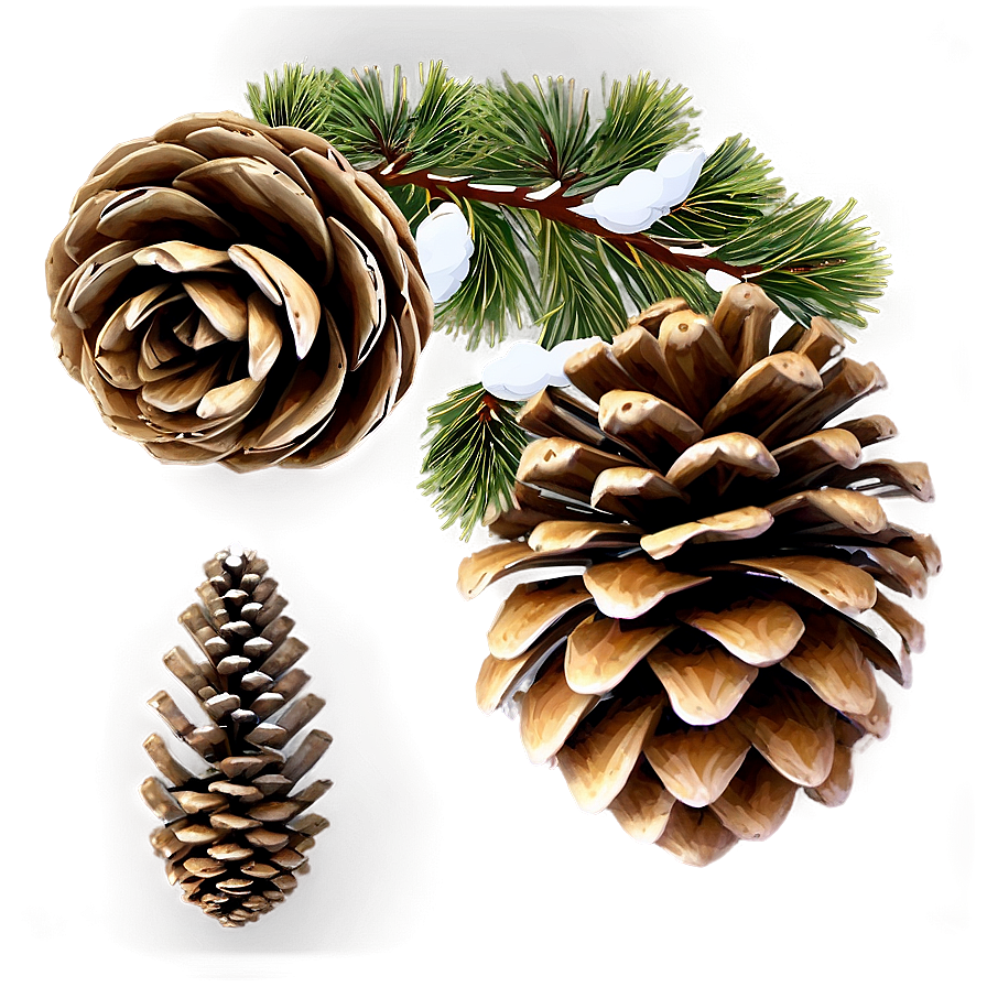 Pine Cone Pattern Background Png Dvc88