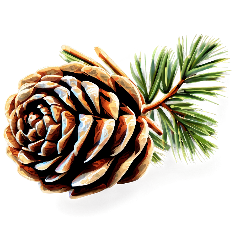 Pine Cone Sketch Png Ste43