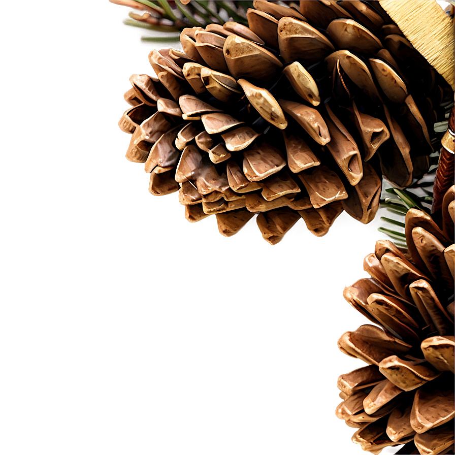 Pine Cone Wreath Png Bmh59