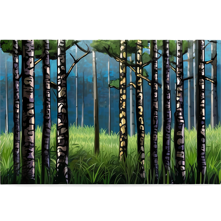 Pine Forest Landscape Png 97