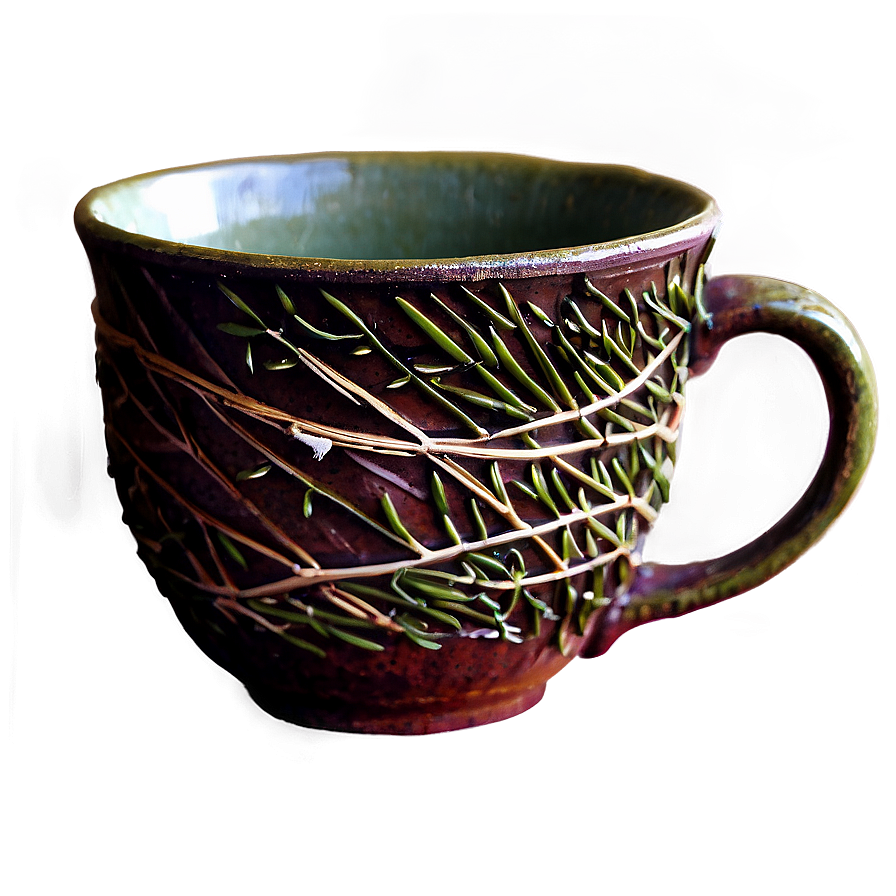 Pine Needle Tea Cup Png 06132024