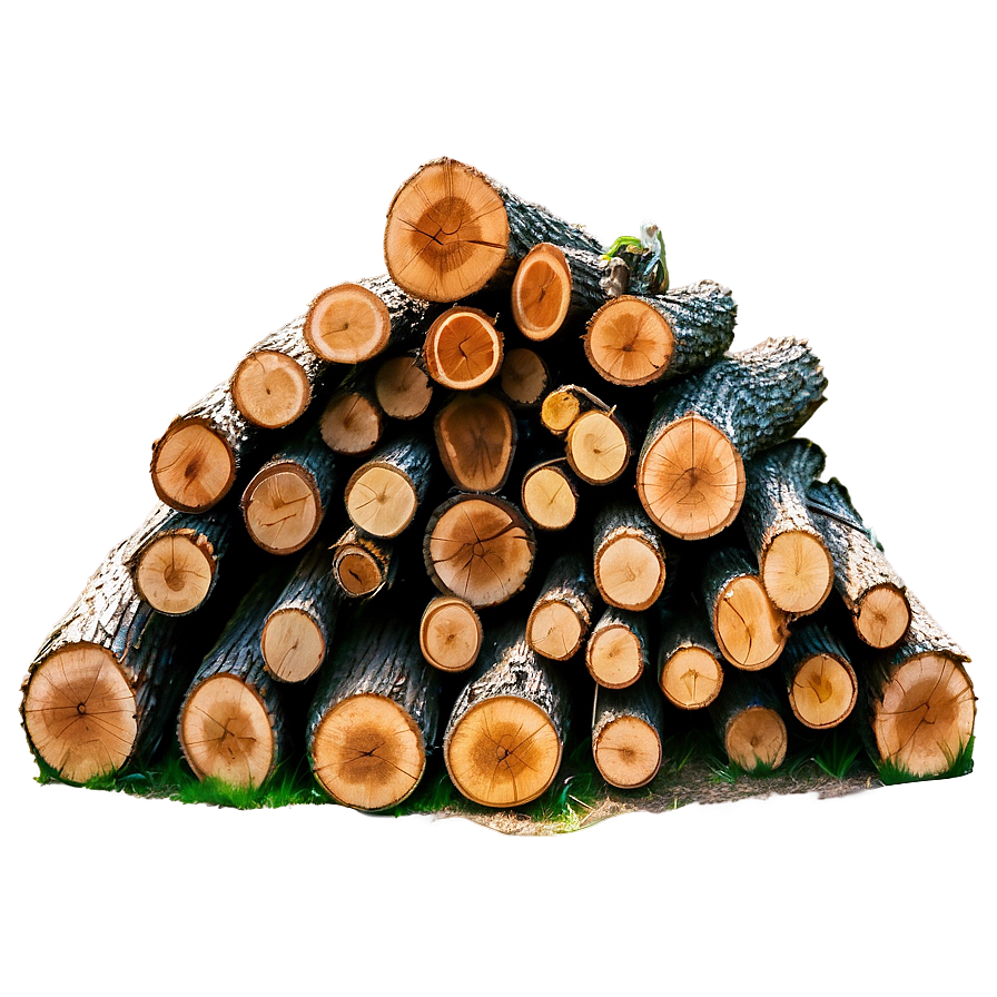 Pine Tree Firewood Stack Png Rki66