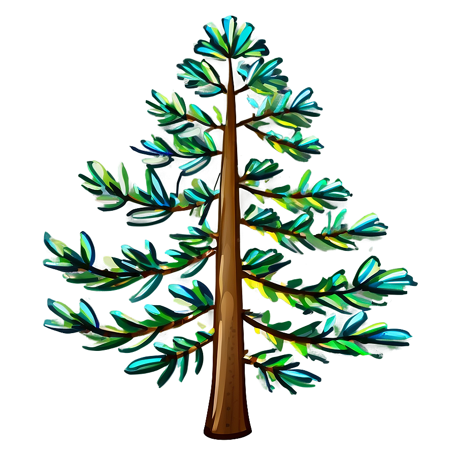 Pine Tree Illustration Png 38