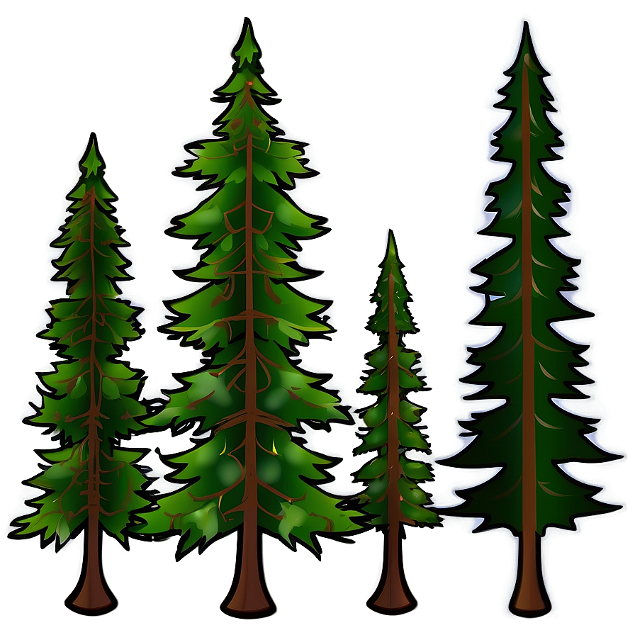 Pine Trees Clipart Png 05252024