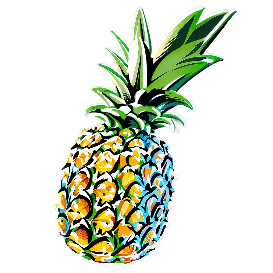 Pineapple Art Png 05032024