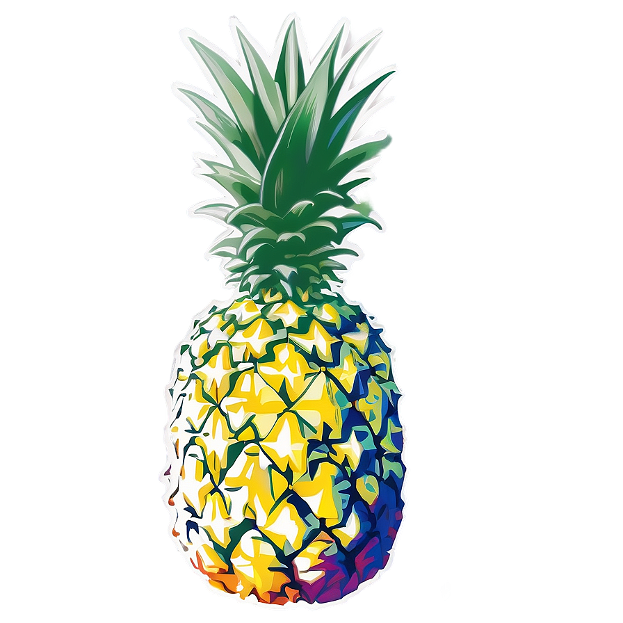 Pineapple Print Png 05032024