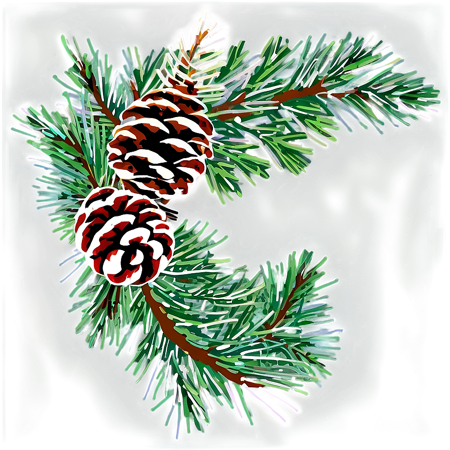 Pinecone And Evergreen Wreath Png Wyf