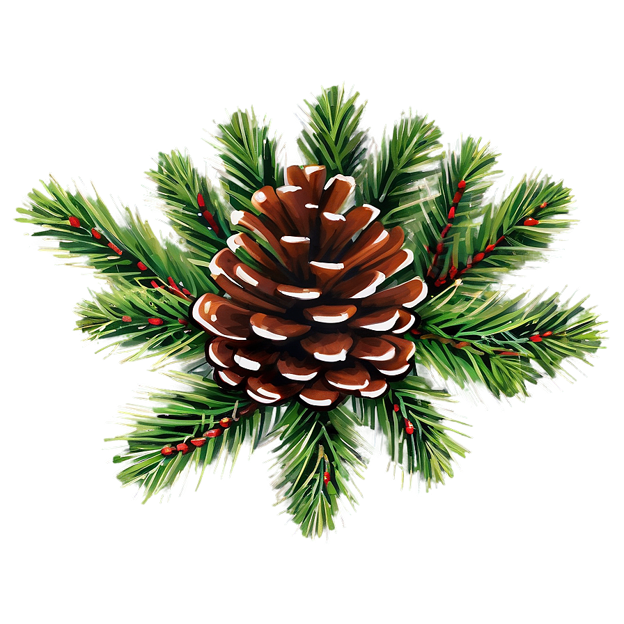 Pinecone Festive Arrangement Png 48