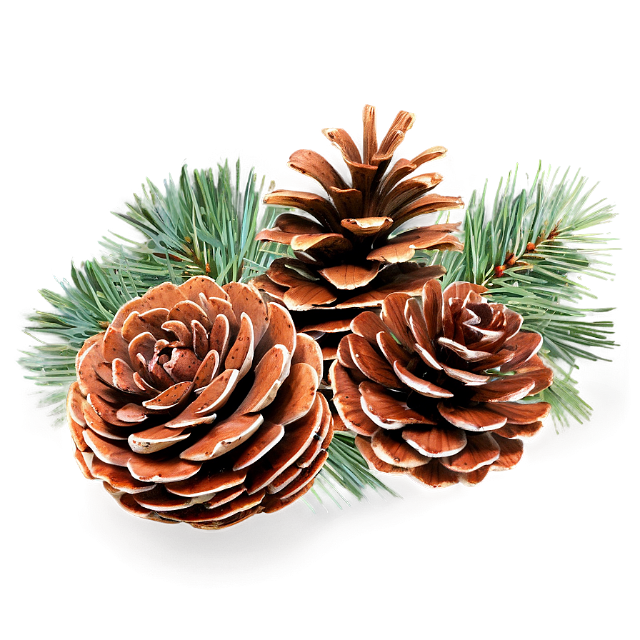 Pinecone Festive Arrangement Png Oek