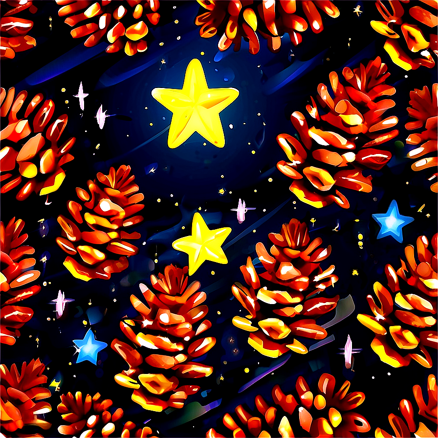 Pinecone Under The Stars Png 5