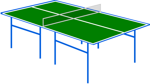 Ping Pong Table Vector Illustration