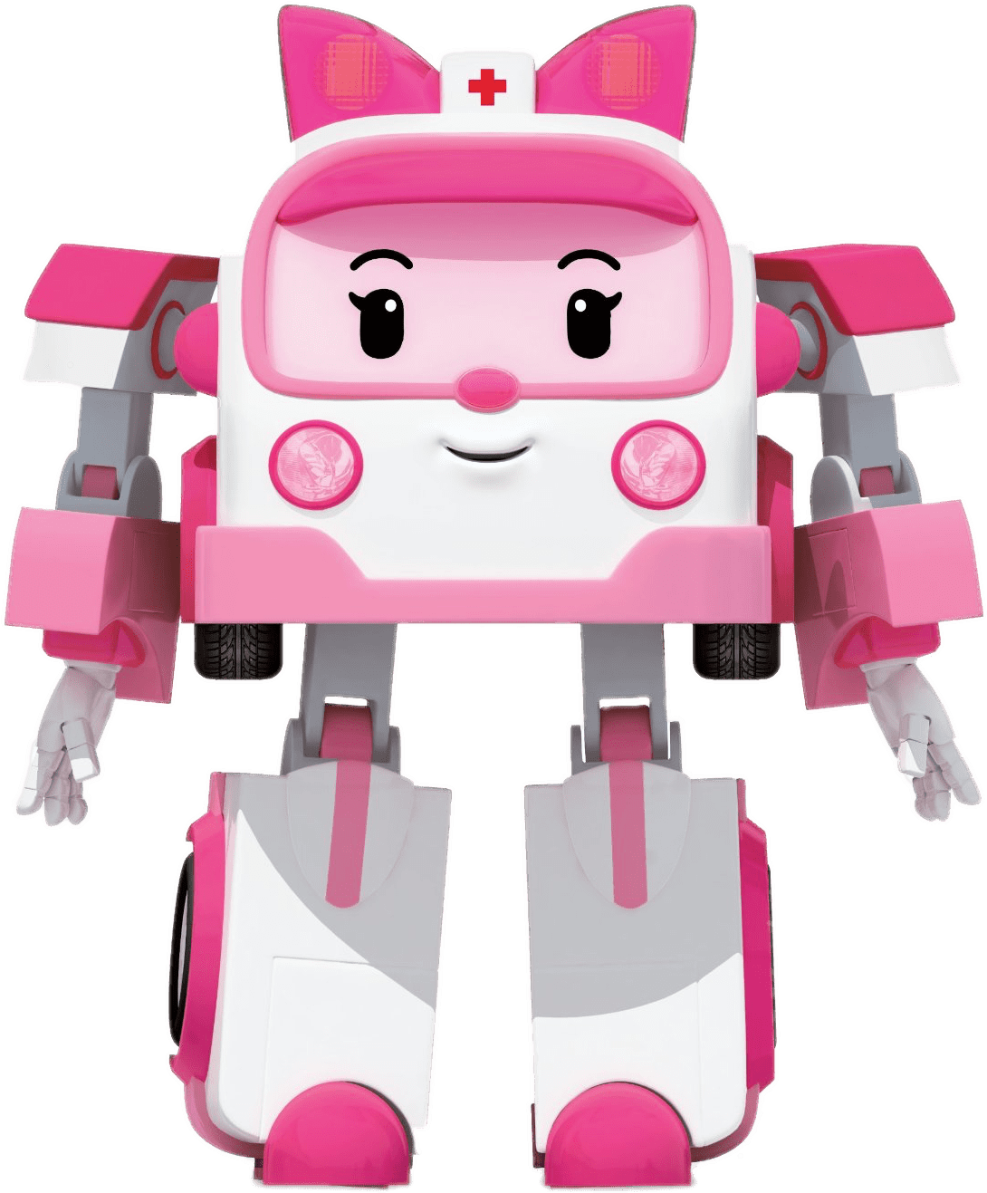 Pink Animated Ambulance Robot