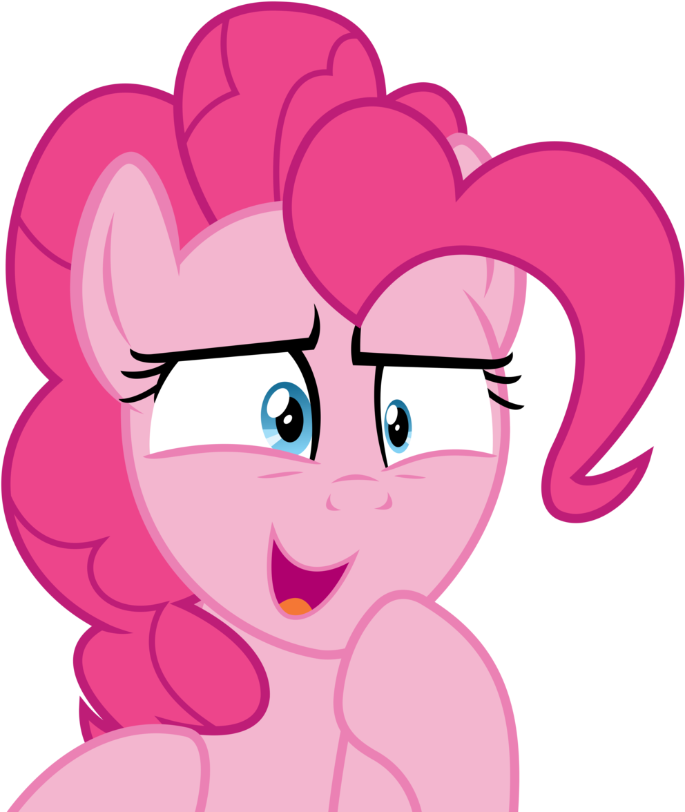 Pink Anime Horse Character Drooling.png