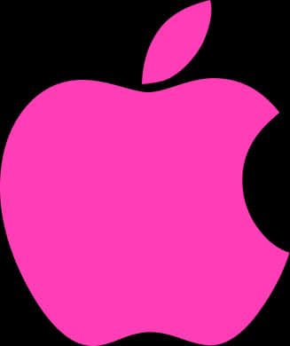 Pink Apple Logo Icon