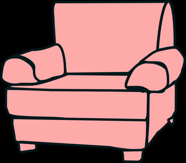 Pink Armchair Clipart