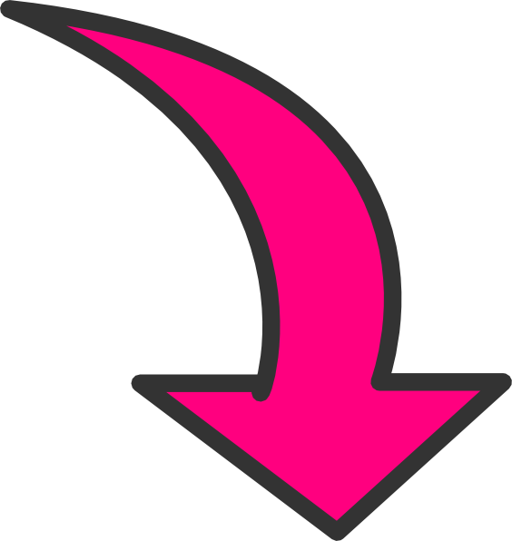 Pink Arrow Iconon Gray Background