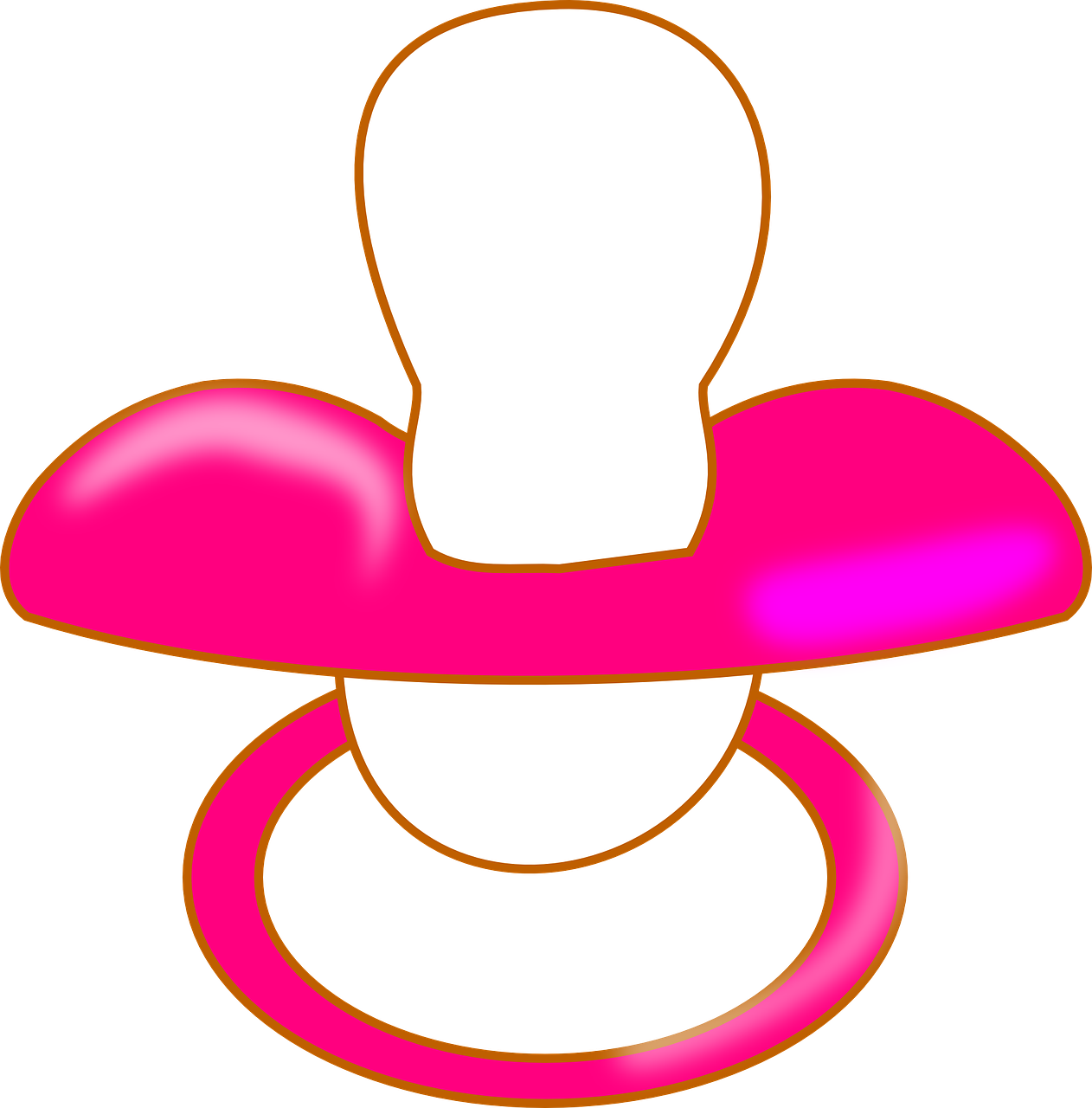 Pink Baby Pacifier Graphic