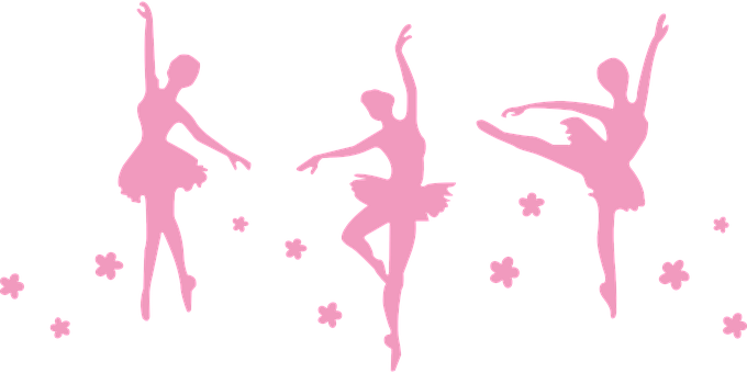 Pink_ Ballet_ Dancers_ Silhouettes