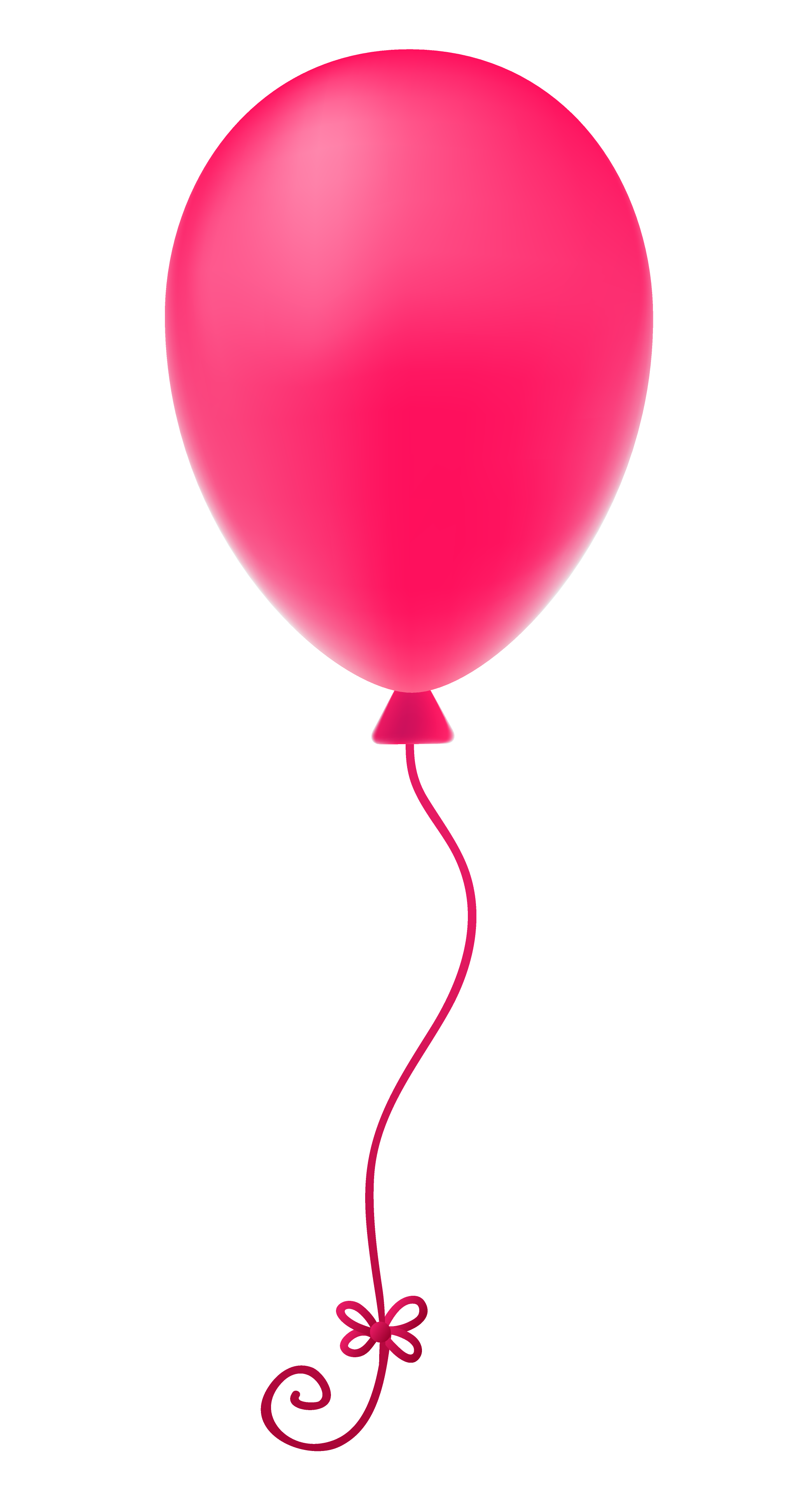 Pink Balloon Floating Graphic