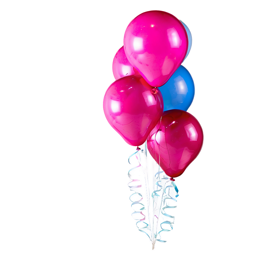 Pink Balloons Birthday Surprise Png Imc47