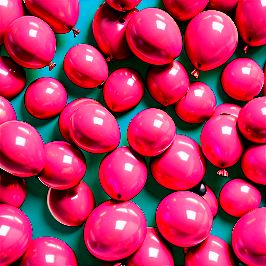 Pink Balloons Cheerful Arrangement Png 49