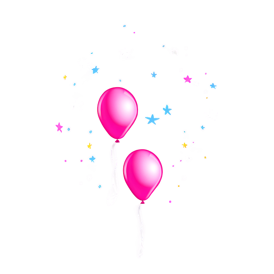 Pink Balloons In Sky Png Gto85