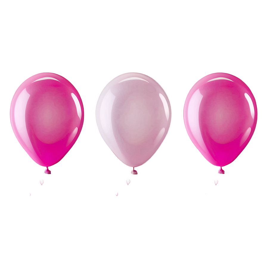 Pink Balloons White Background Png 06122024