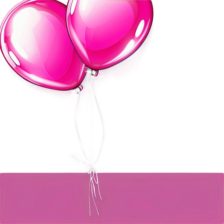 Pink Balloons White Background Png 06122024