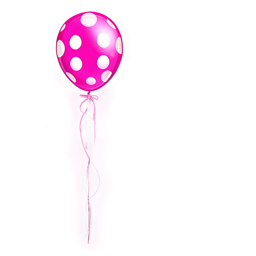 Pink Balloons With Polka Dots Png 06122024