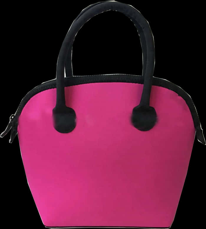 Pink Black Designer Handbag