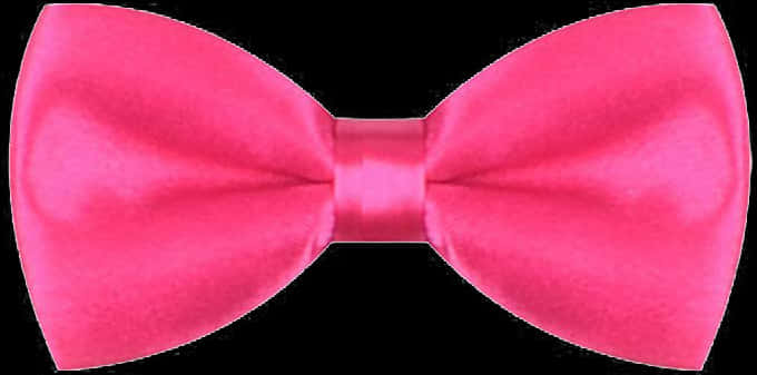 Pink Bow Tie Black Background