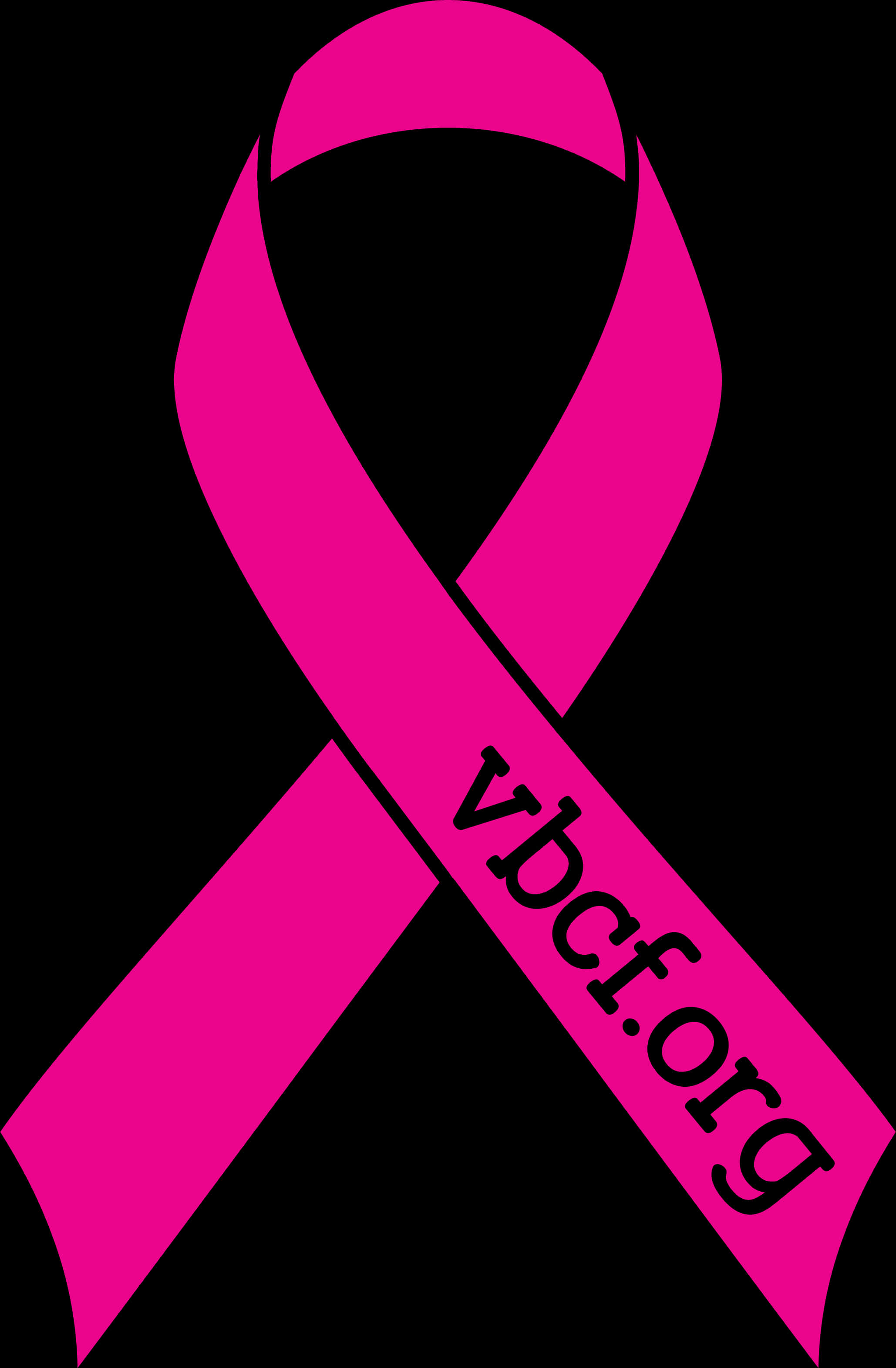 Pink Breast Cancer Awareness Ribbonwith U R L