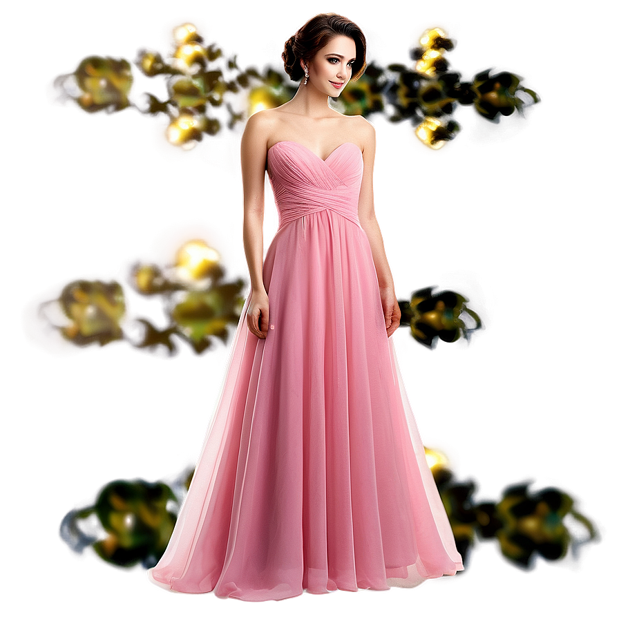 Pink Bridesmaid Dress Png Qvx29