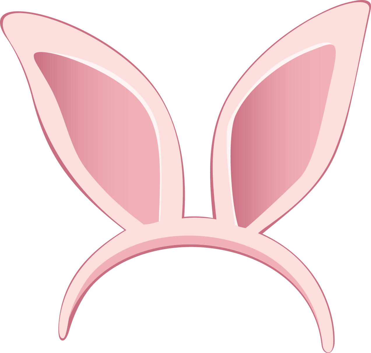 Pink Bunny Ears Headband