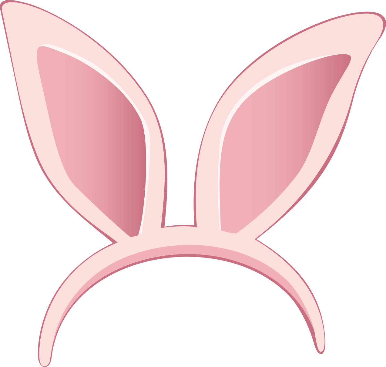 Pink Bunny Ears Headband