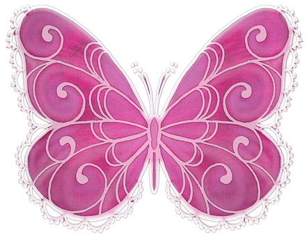 Pink Butterfly Artwork