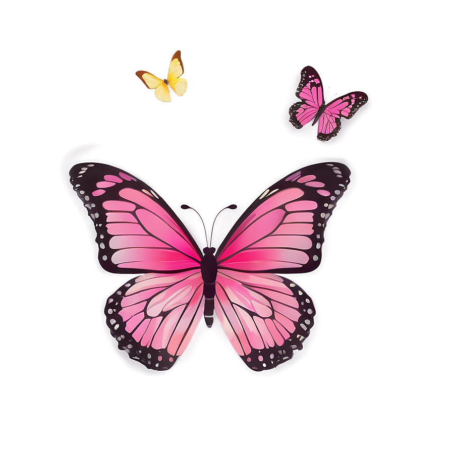 Pink Butterfly Emoji Png Htf