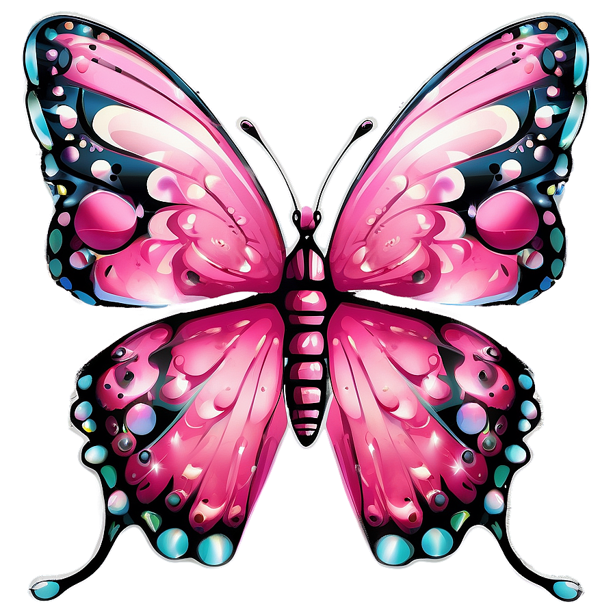 Pink Butterfly For Crafts Png 33