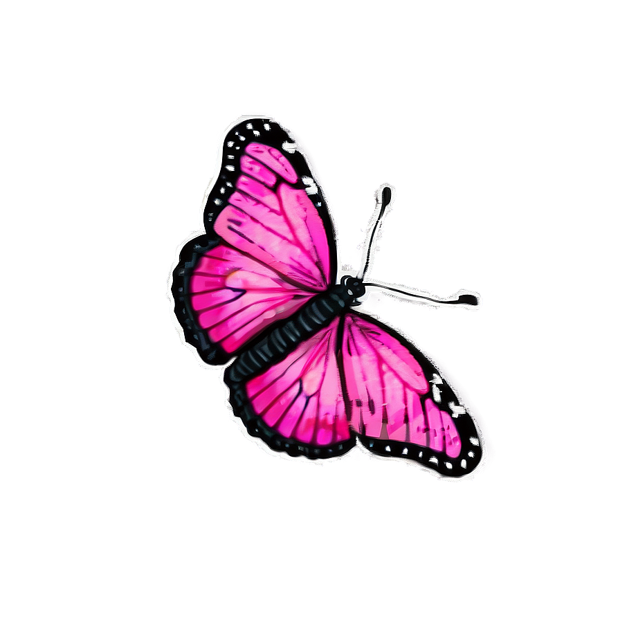 Pink Butterfly In Daylight Png 5