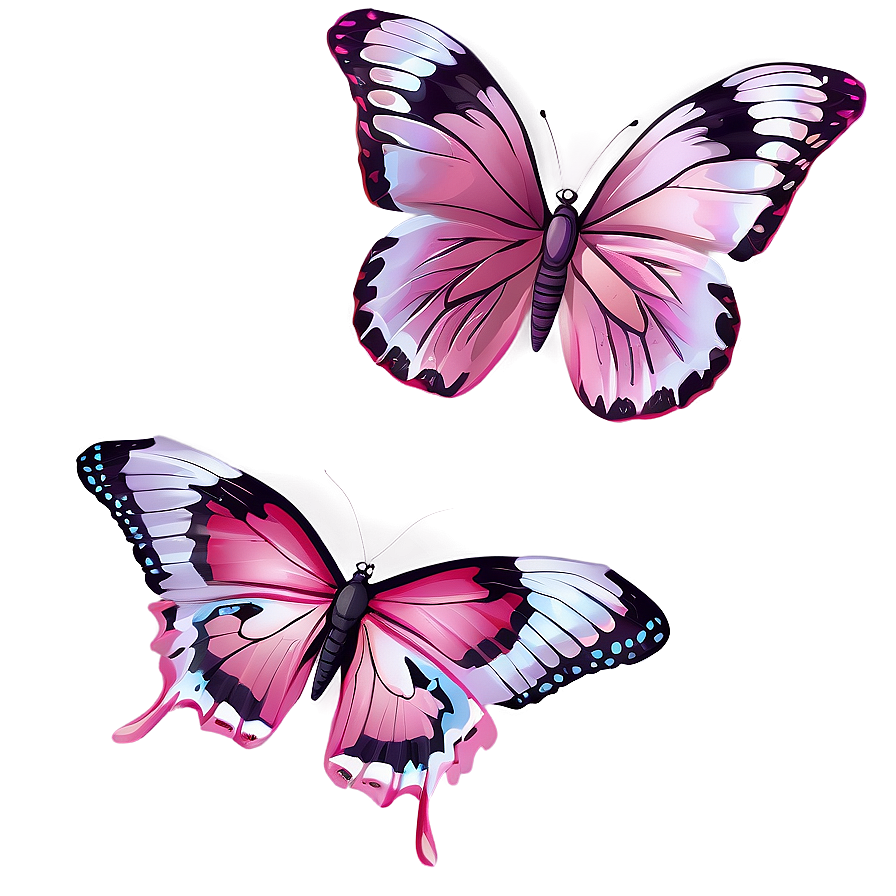 Pink Butterfly Transparent Background Png 6