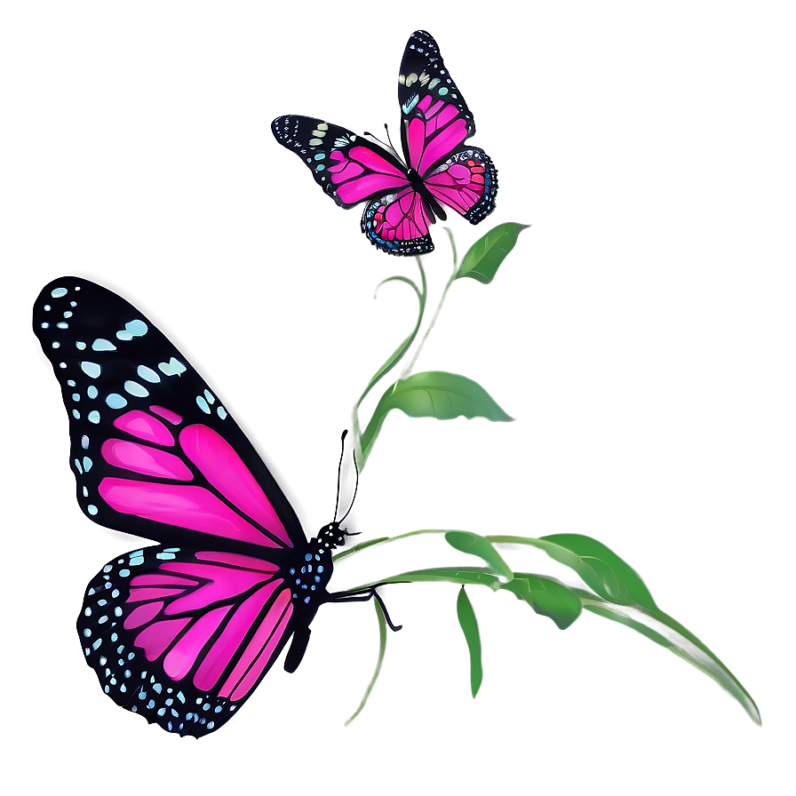 Pink Butterfly True Image Png 28