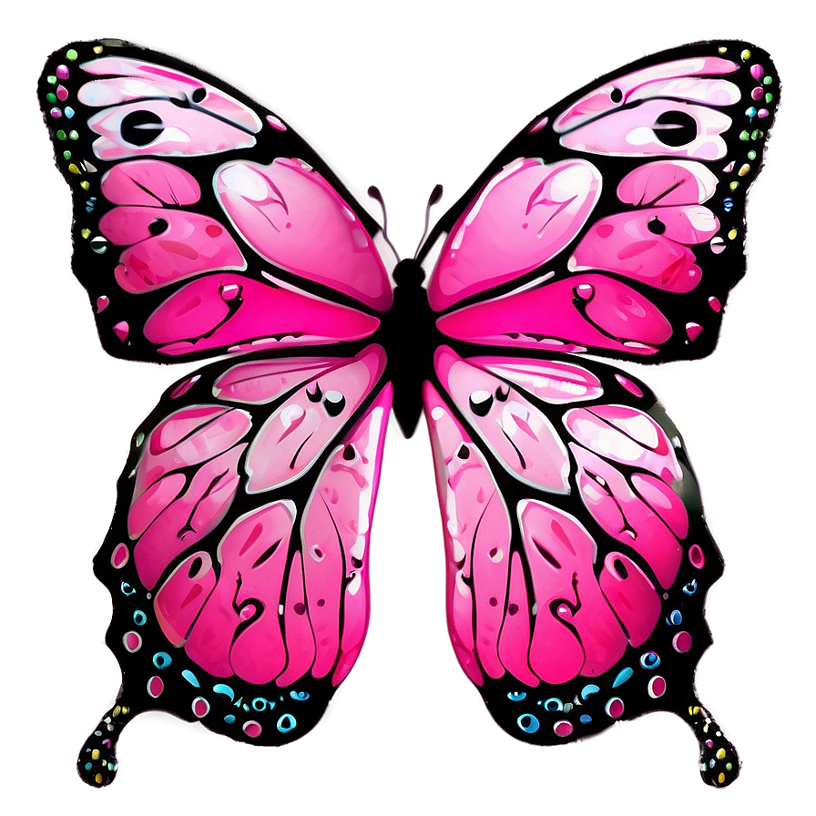 Pink Butterfly Wings Png 05062024
