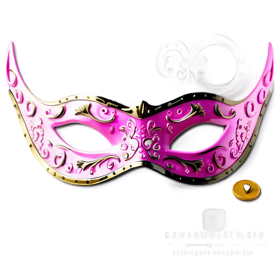 Pink Carnival Mask Png Kfe