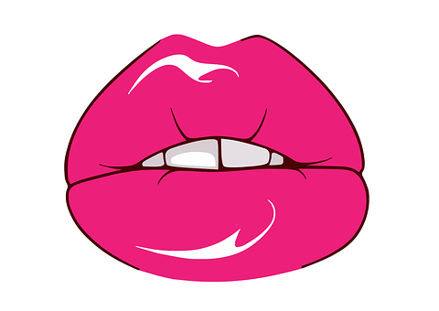 Pink Cartoon Lips