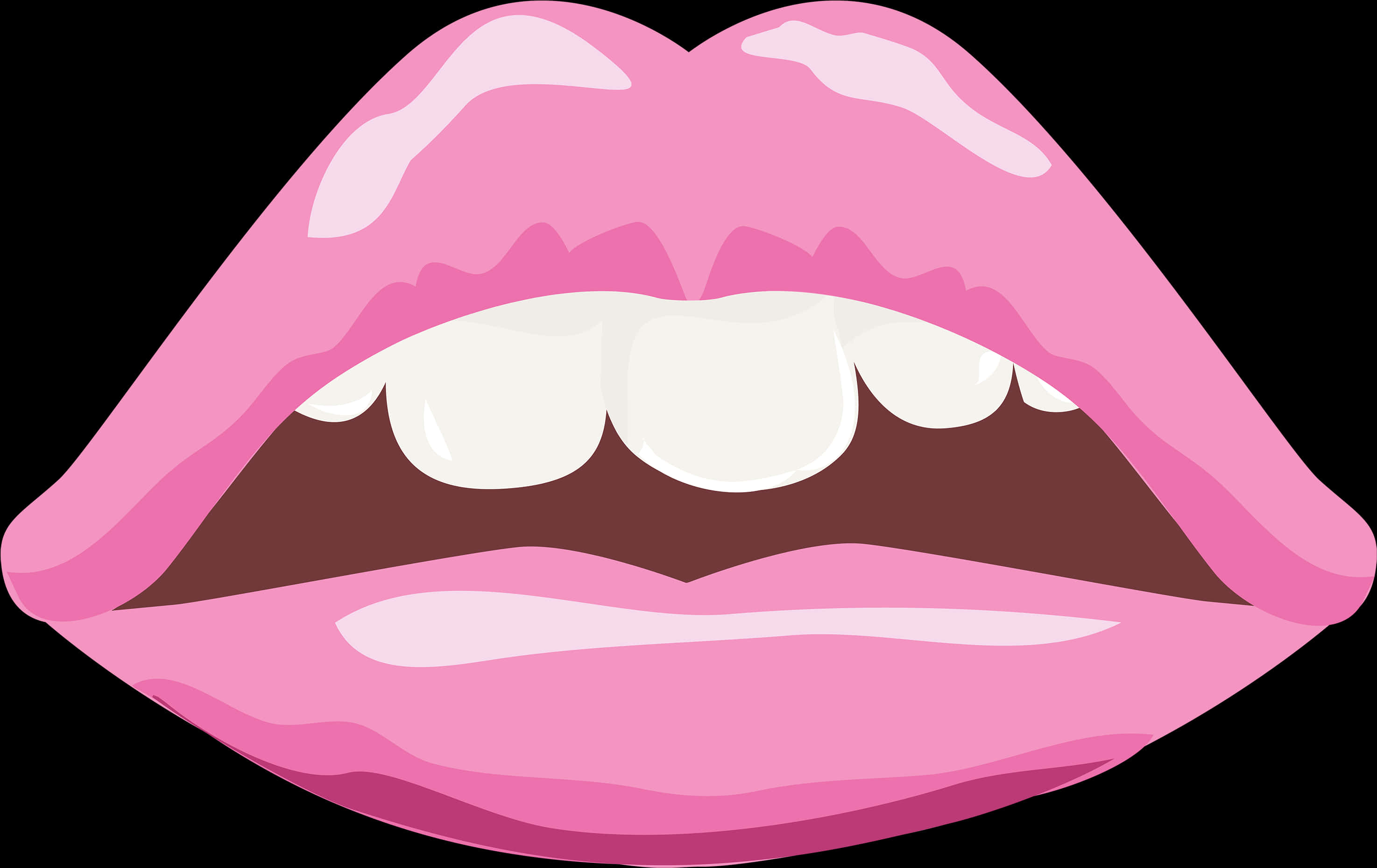 Pink Cartoon Lips